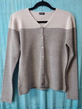 Tangents cotton/polyester blend cardigan sweater